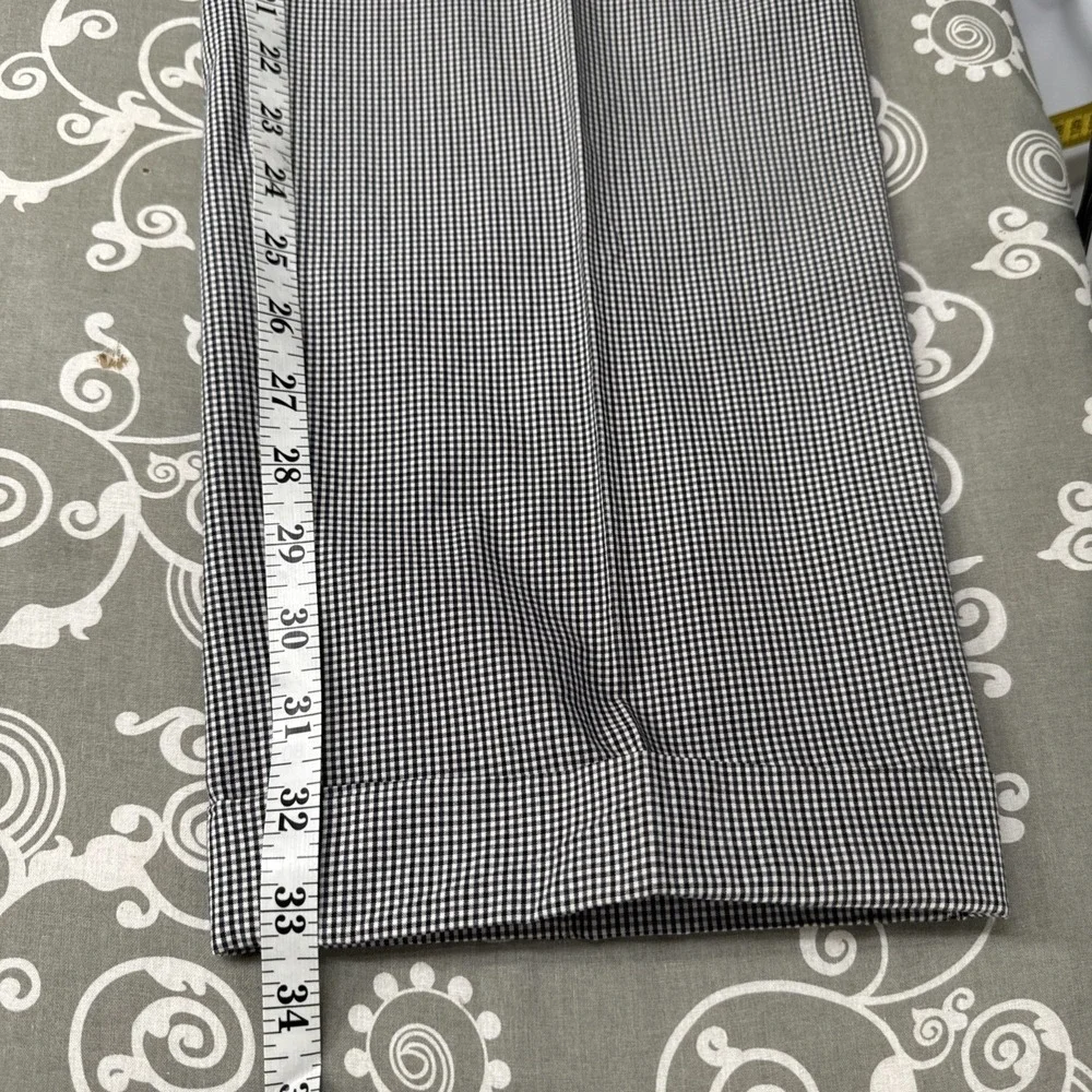Vintage Banana Republic pants men's 31L Black White Houndstooth Smithfield NWT